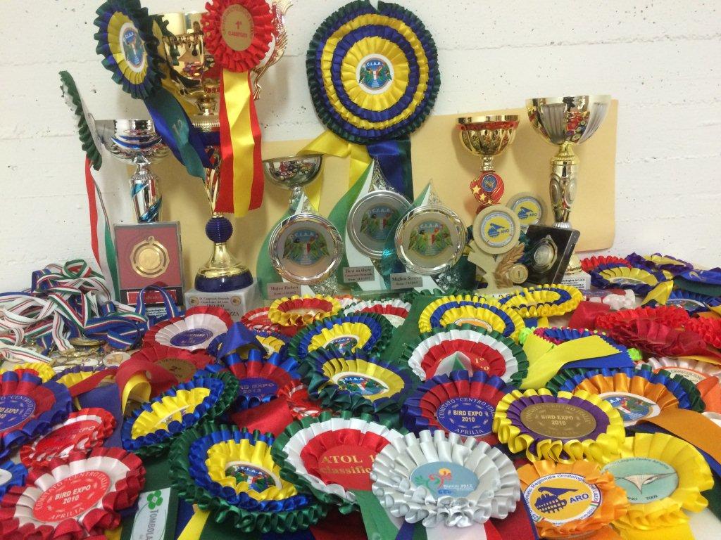 Partecipazioni alle competizioni ornitologiche nazionali ed internazionali